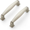 3 Inch Cabinet Handles 25 Pack Brushed Nickel Pulls - Satin Finish