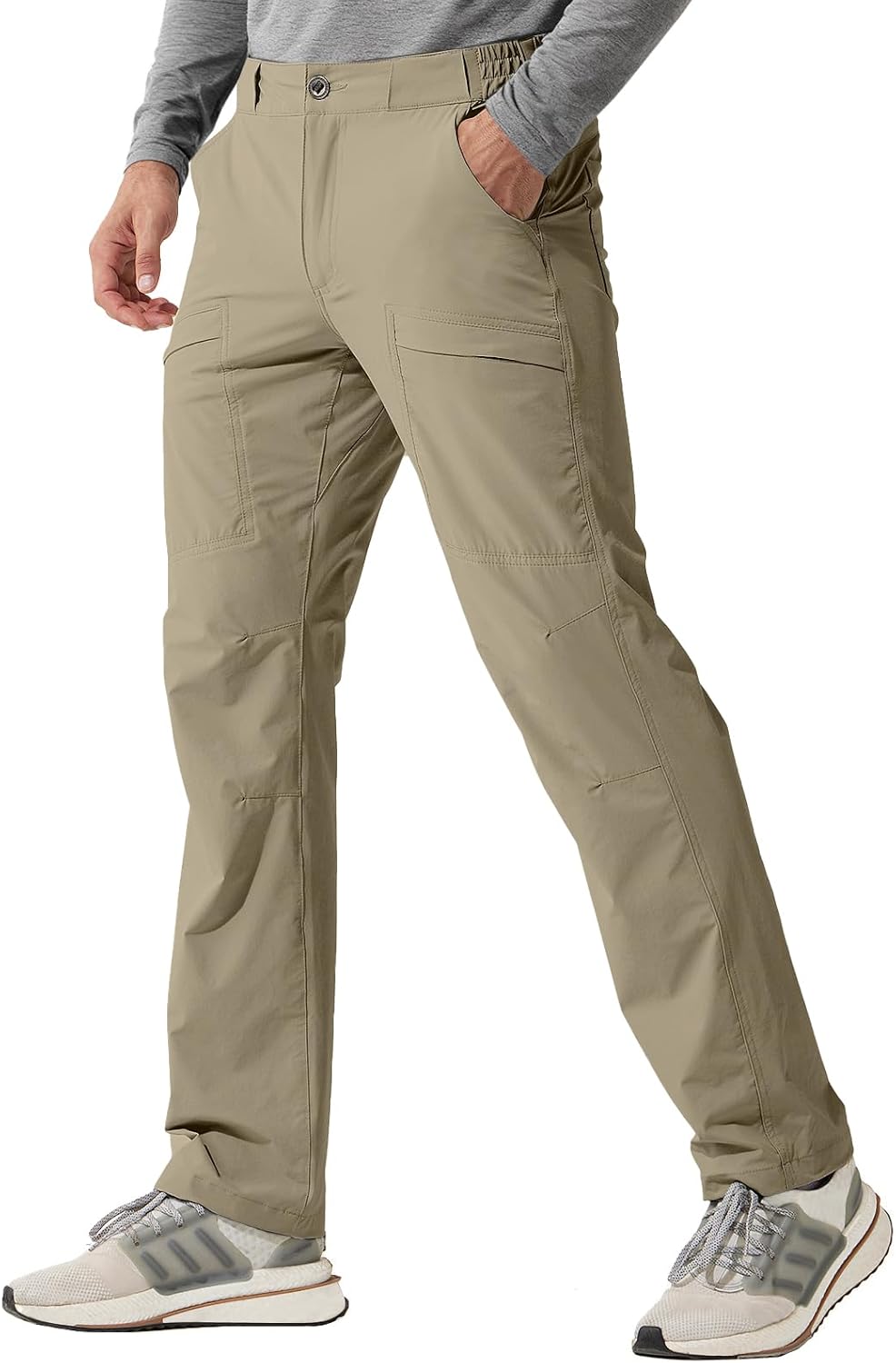 FREE SOLDIER Men's Lightweight Waterproof Hiking Cargo Pants