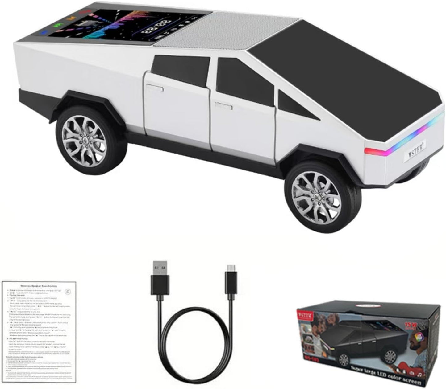 WS-580 Bluetooth Pickup Truck Replica Speaker with HD Sound