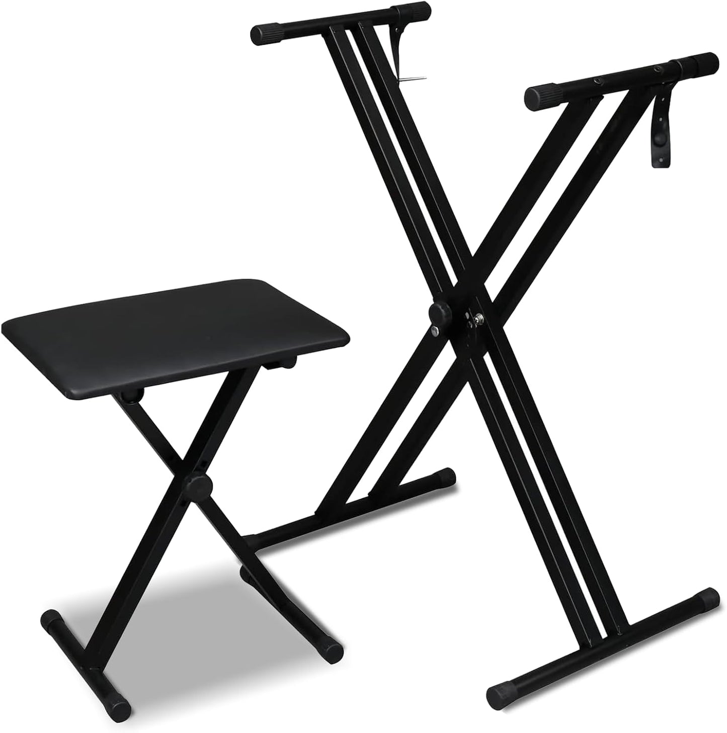Ktaxon Double X Keyboard Stand and Bench Set for Digital Pianos