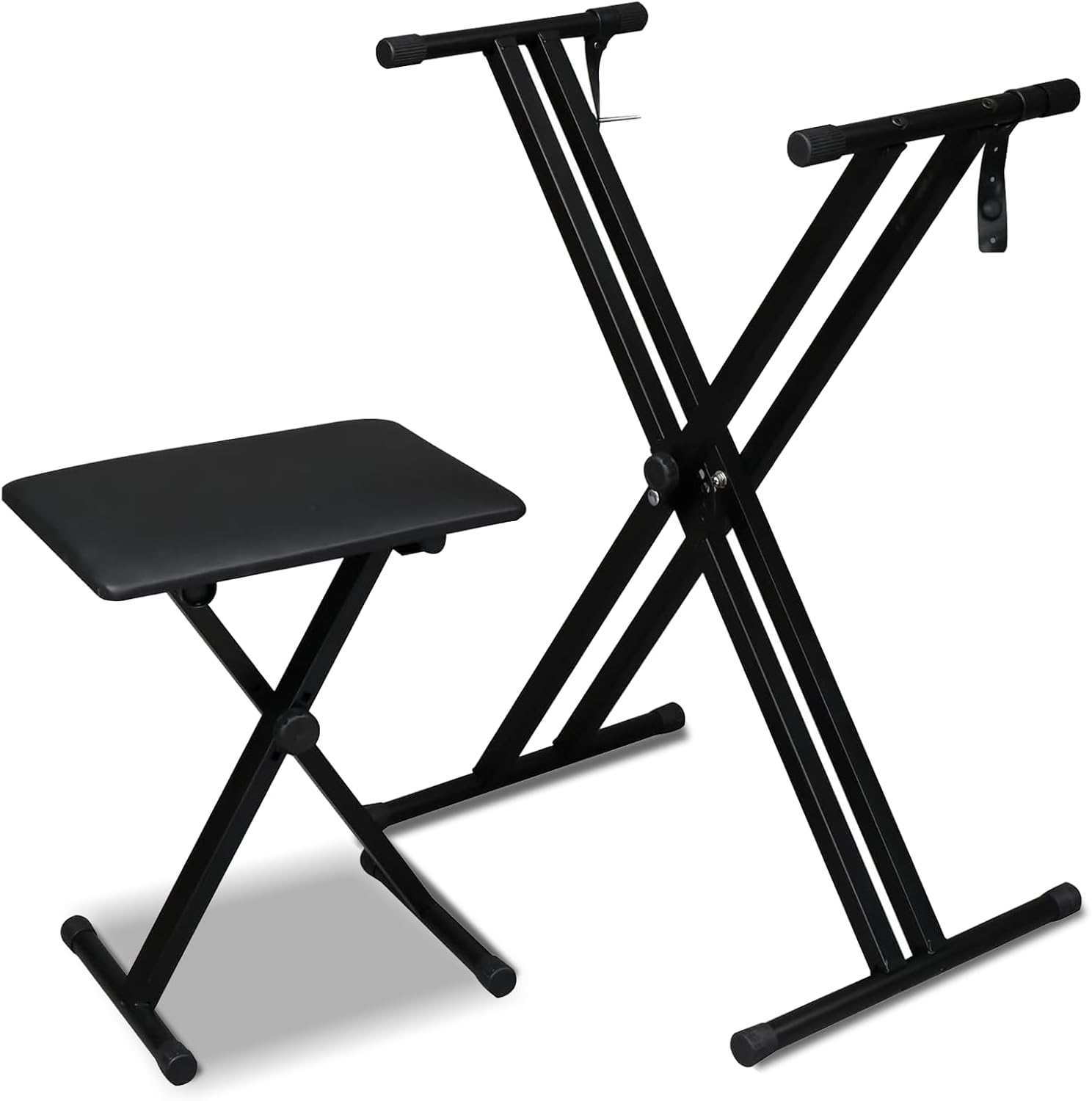 Ktaxon Double X Keyboard Stand and Bench Set for Digital Pianos