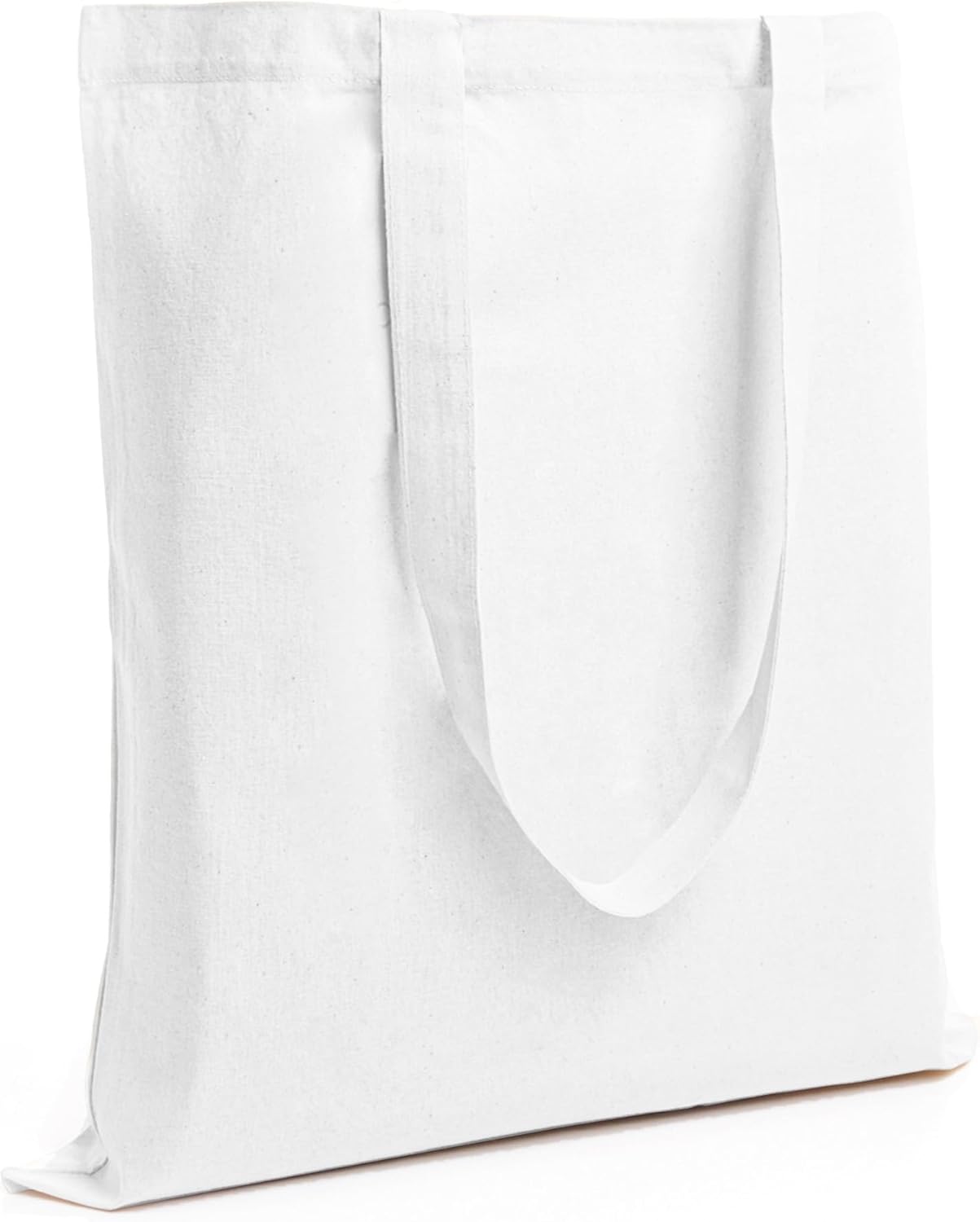 Durable 100% Cotton Reusable Tote Bags for Grocery & More