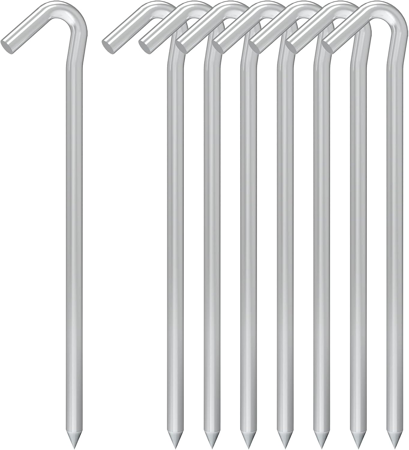 Galvanized Steel Tent Stakes - Secure Your Space!