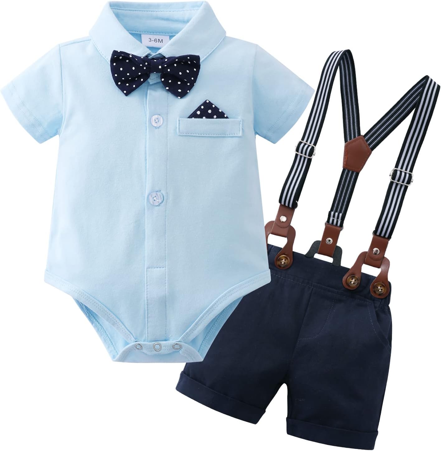 YUEMION Infant Baby Boy Clothes Gentleman Outfits for Summer