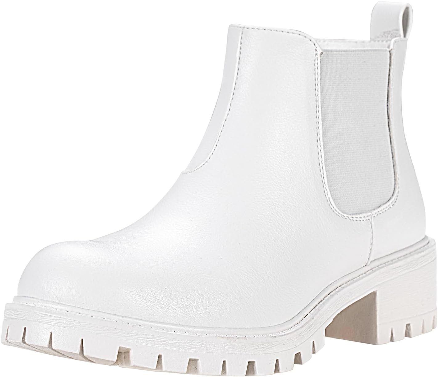 Vepose Women's Chelsea Ankle Boots with Chunky Low Heel Style