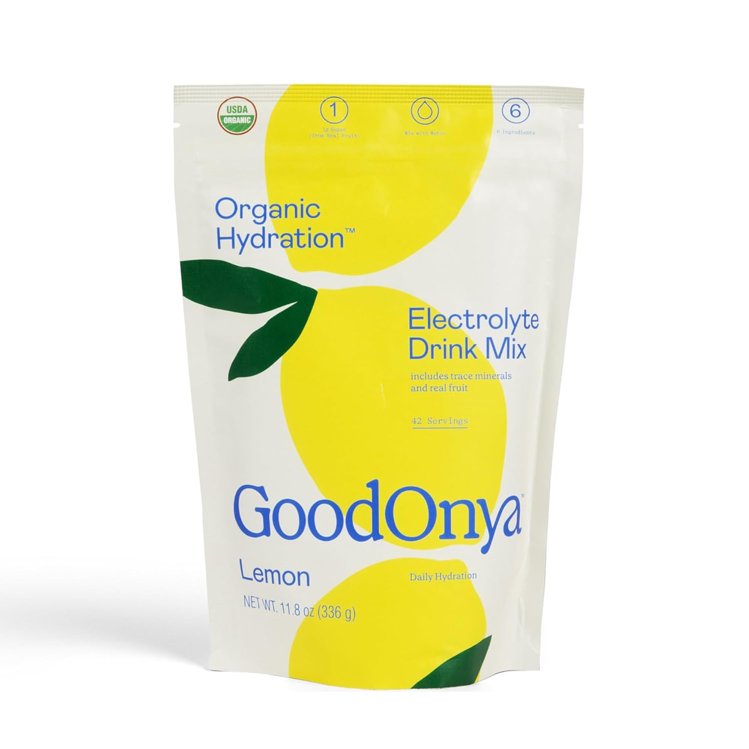 GOODONYA Organic Hydration Electrolyte Drink Mix for Daily Use