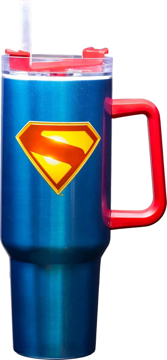 Spoontiques Superman Legacy Logo 40oz Travel Mug for All Beverages