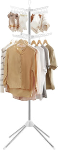 Clothes Drying Rack 72-In Folding 2-Tier - Space-Saving Dryer
