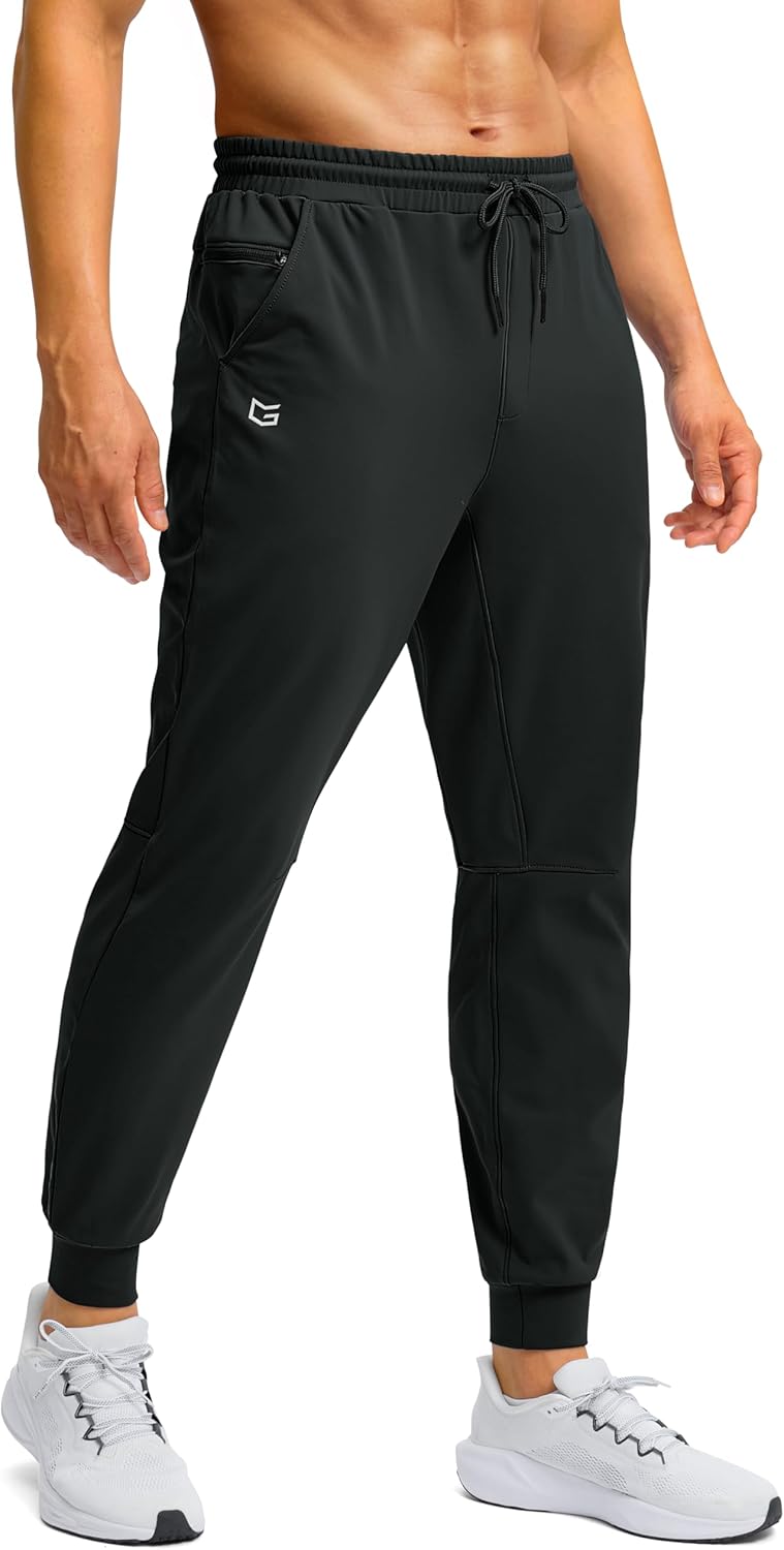 G Gradual Men's Fleece Lined Athletic Pants for Winter Warmth