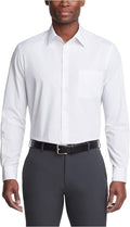 Van Heusen Men's Dress Shirt Regular Fit Poplin Solid - Wrinkle Shirts