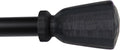 Black Curtain Rods for Windows 1 in Diameter Adjustable 32 to 45 in