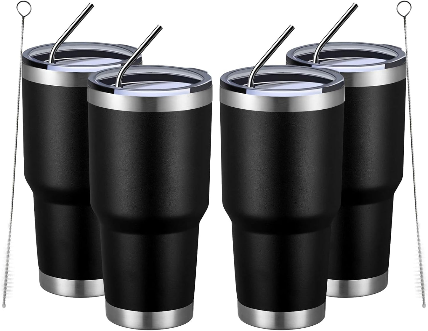 MEWAY 30oz Insulated Tumbler for Hot and Cold Drinks, 4 Pack