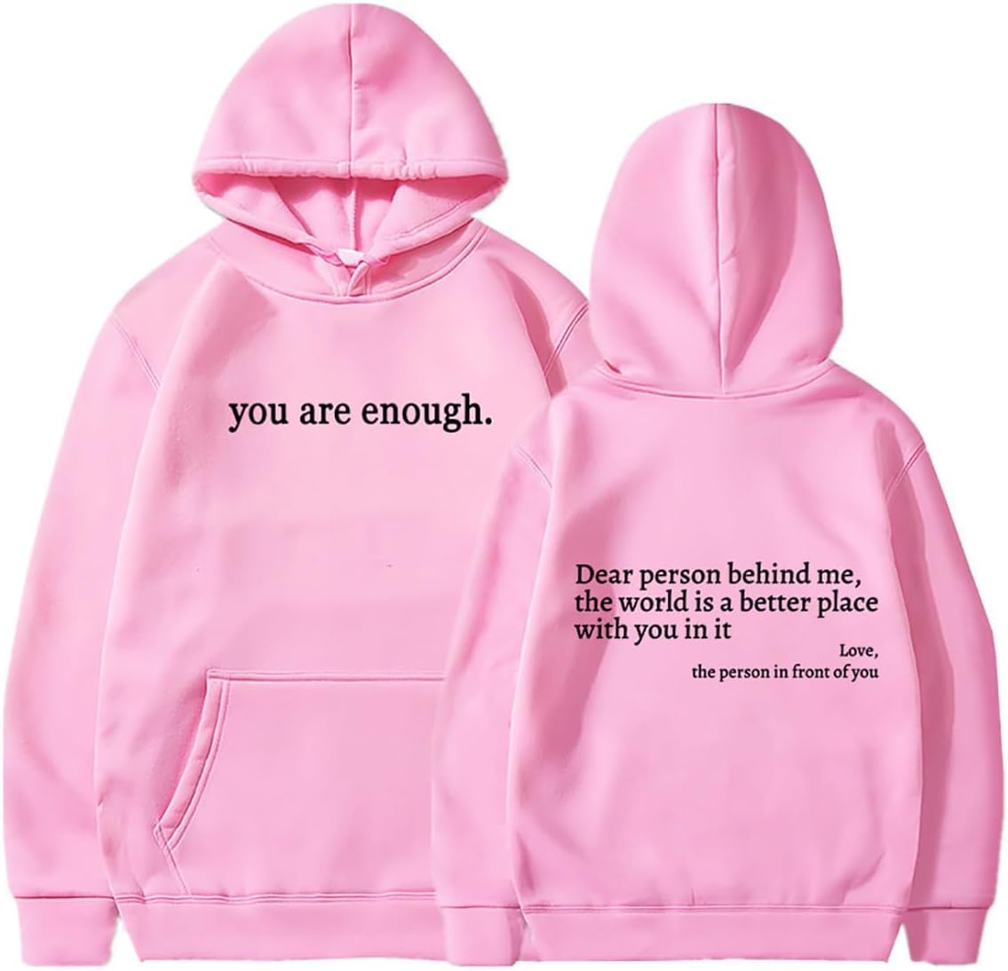 You Are Enough Novelty Womens Hoodie