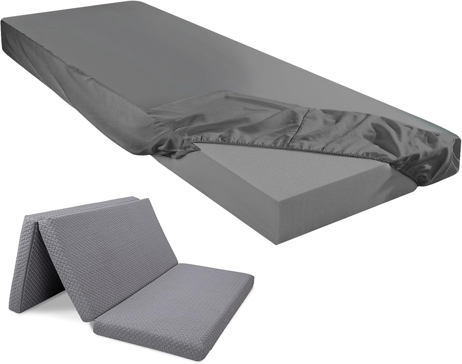 Breling Fitted Microfiber Sheet for Trifold Mattress
