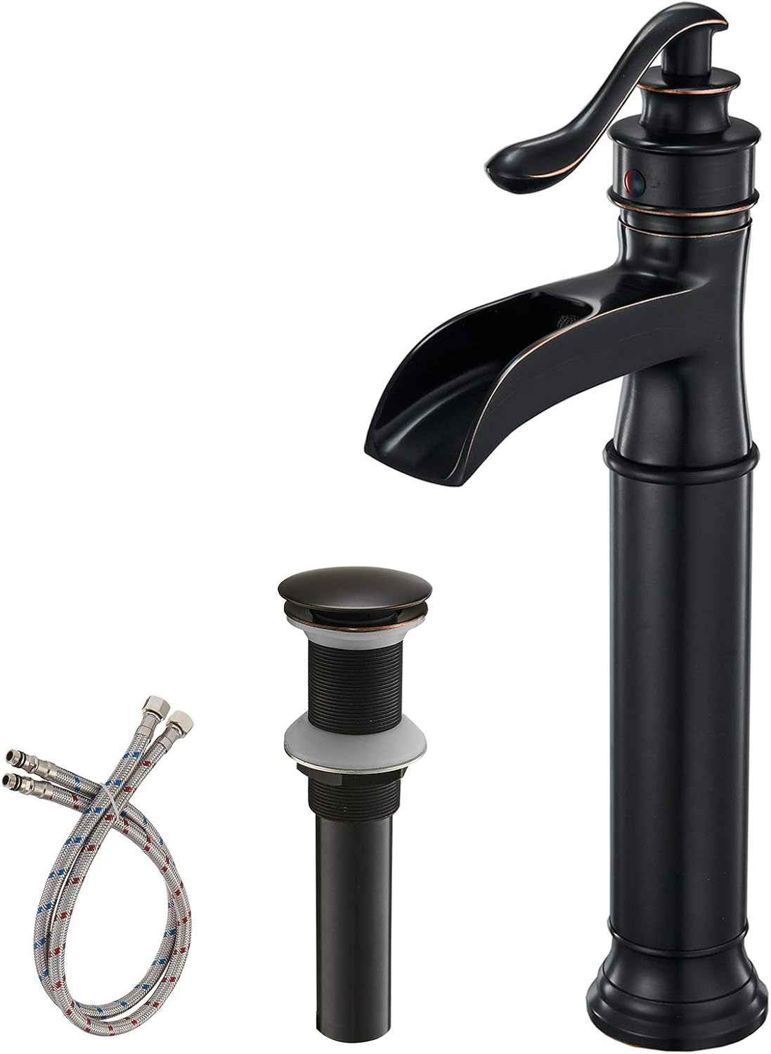 BWE Waterfall Spout Oil Rubbed Bronze Bathroom Faucet