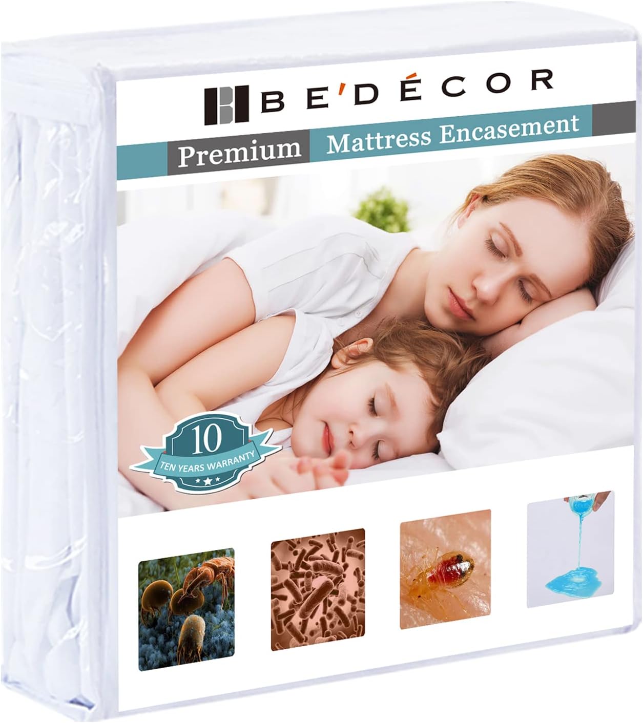 Bedecor Zippered King Mattress Protector for 14-15 in Depth