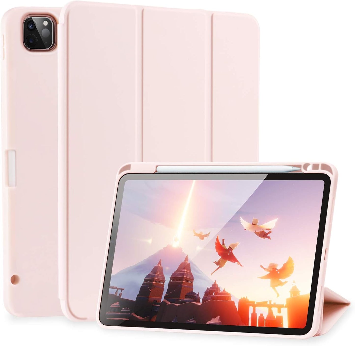 SIWENGDE iPad Pro 12.9 Case with Pencil Holder and Stand