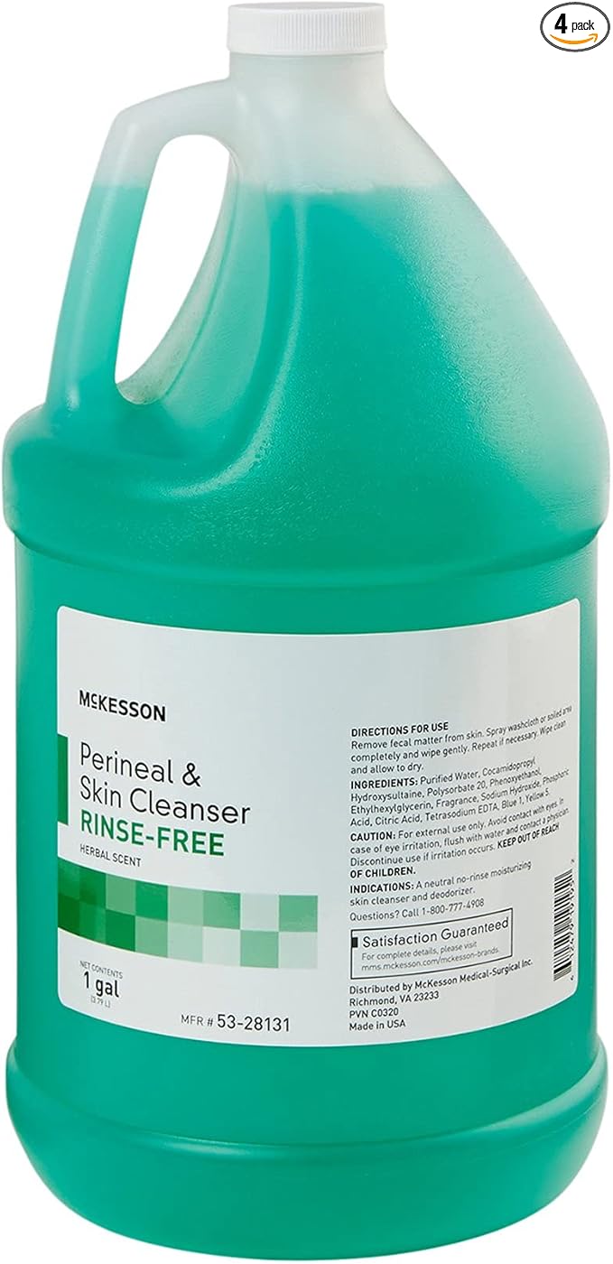 McKesson Perineal Skin Cleanser for Gentle Rinse-Free Care