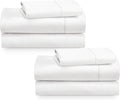Twin XL Cotton Sateen Sheet Sets 2-Pack - Soft, Cooling Antique White