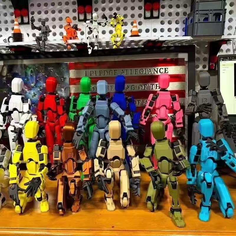 12PCS Assembly Completed T13 Action Figure for Creative Play