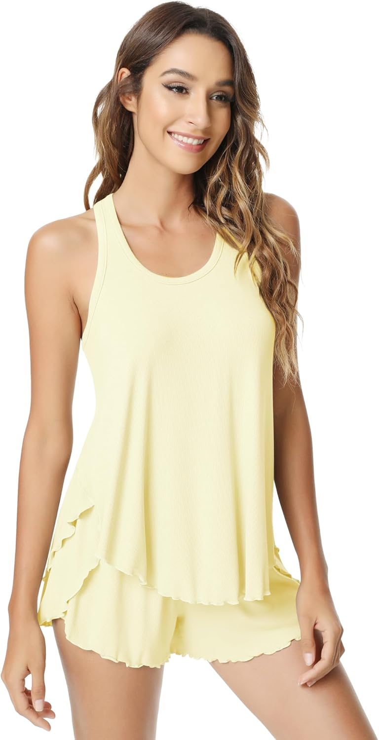 NACHILA Pajamas for Women - Buttery Soft Bamboo Sleepwear Set