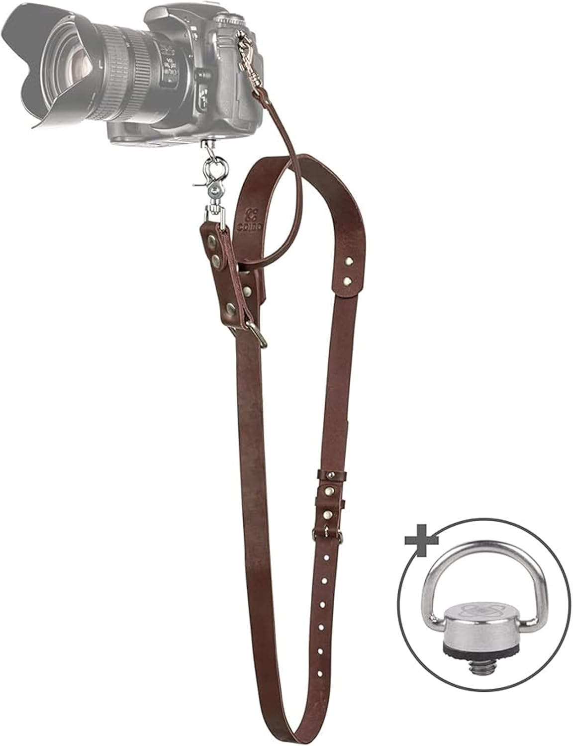 Leather Camera Strap for DSLR/SLR - Professional Quick Release