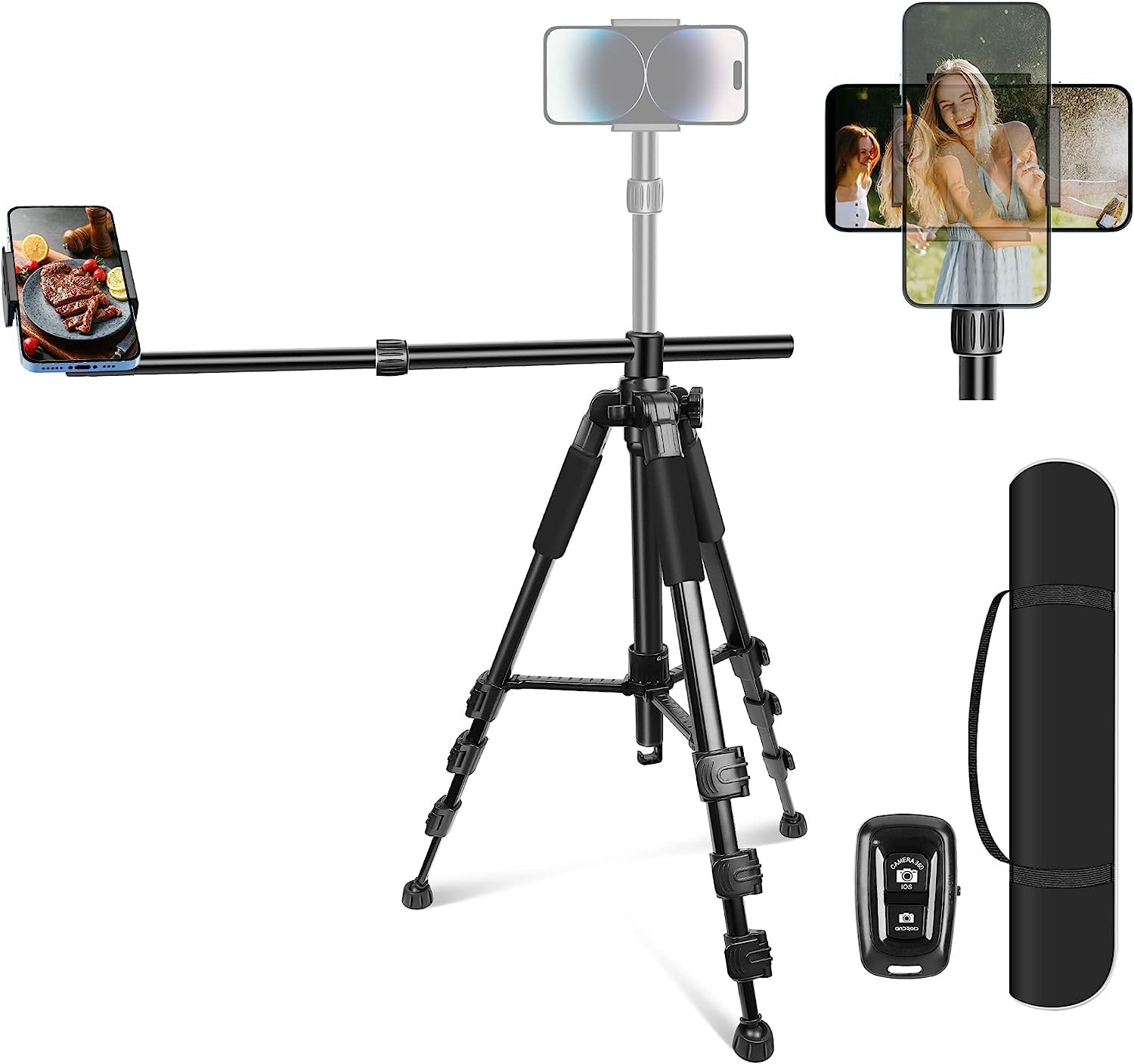 Elitehood iPhone Tripod for Overhead Video Recording & More