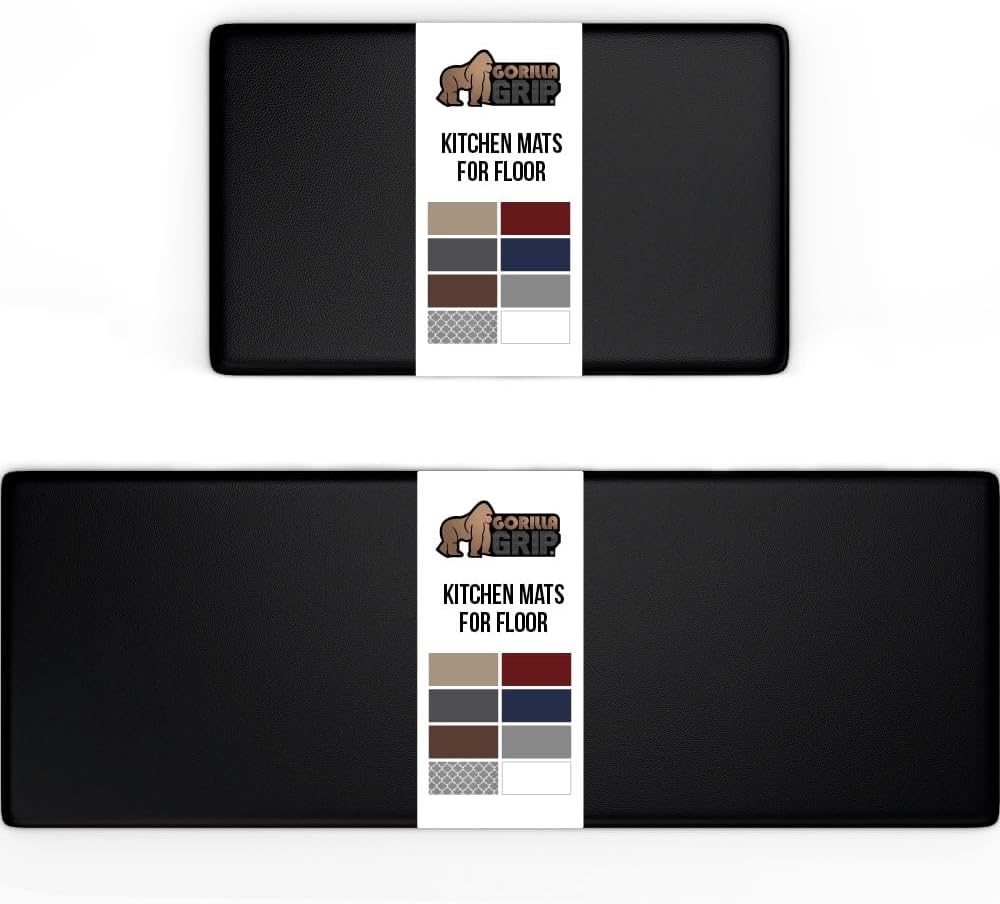 GORILLA GRIP Comfortable Cushioned Kitchen Mats for Floor