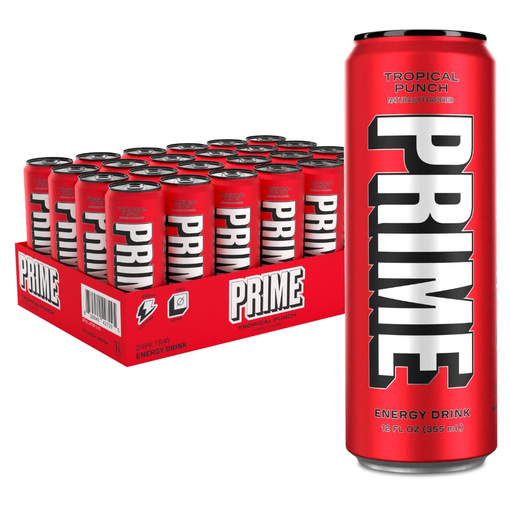 PRIME Energy TROPICAL PUNCH - Zero Sugar Energy Drink 24 Pack