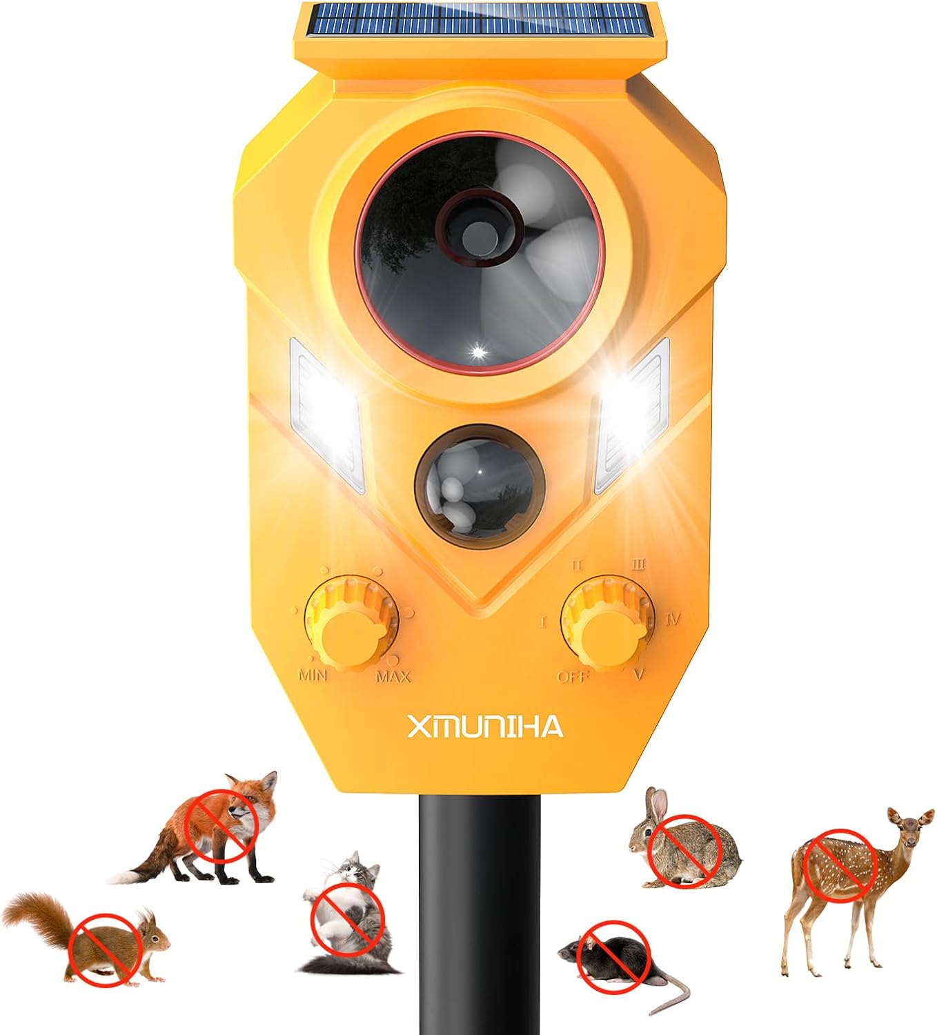 Solar Ultrasonic Animal Repellent for Effective Yard Protection