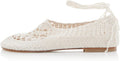 Mesh Ballet Flats for Women Round Toe Buckle Strap Mary Jane
