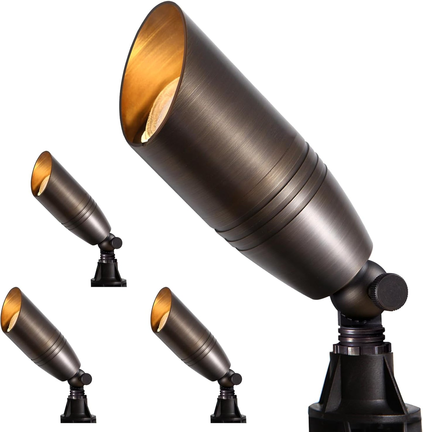 Gardencoin Solid Brass Outdoor Landscape Spotlights for Uplighting
