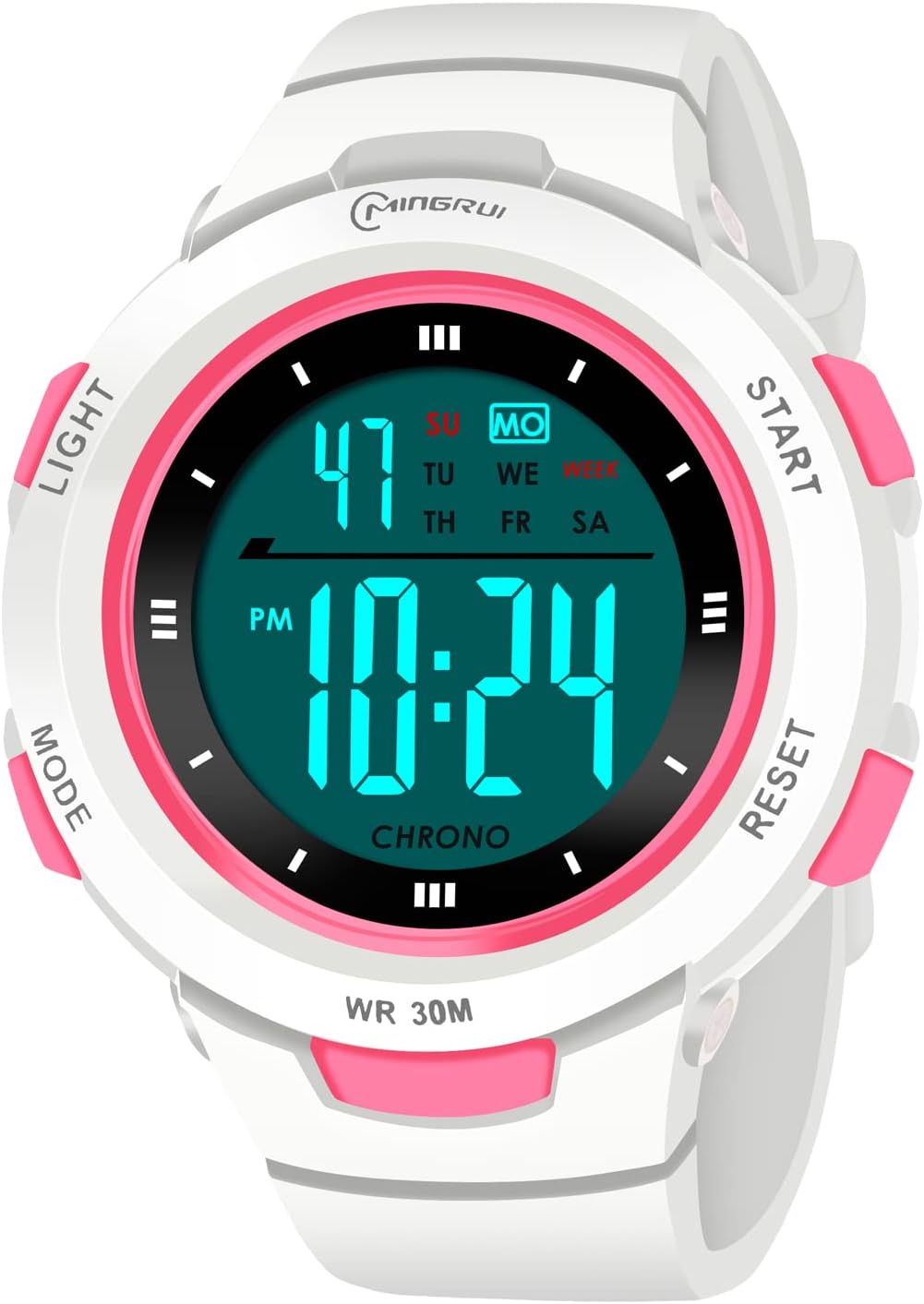 CakCity Kids Waterproof Alarm Watch for Girls, Ages 5-10