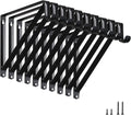 Heavy Duty Closet Shelf Rod Brackets 10 Pack - Strong Wall Mounted