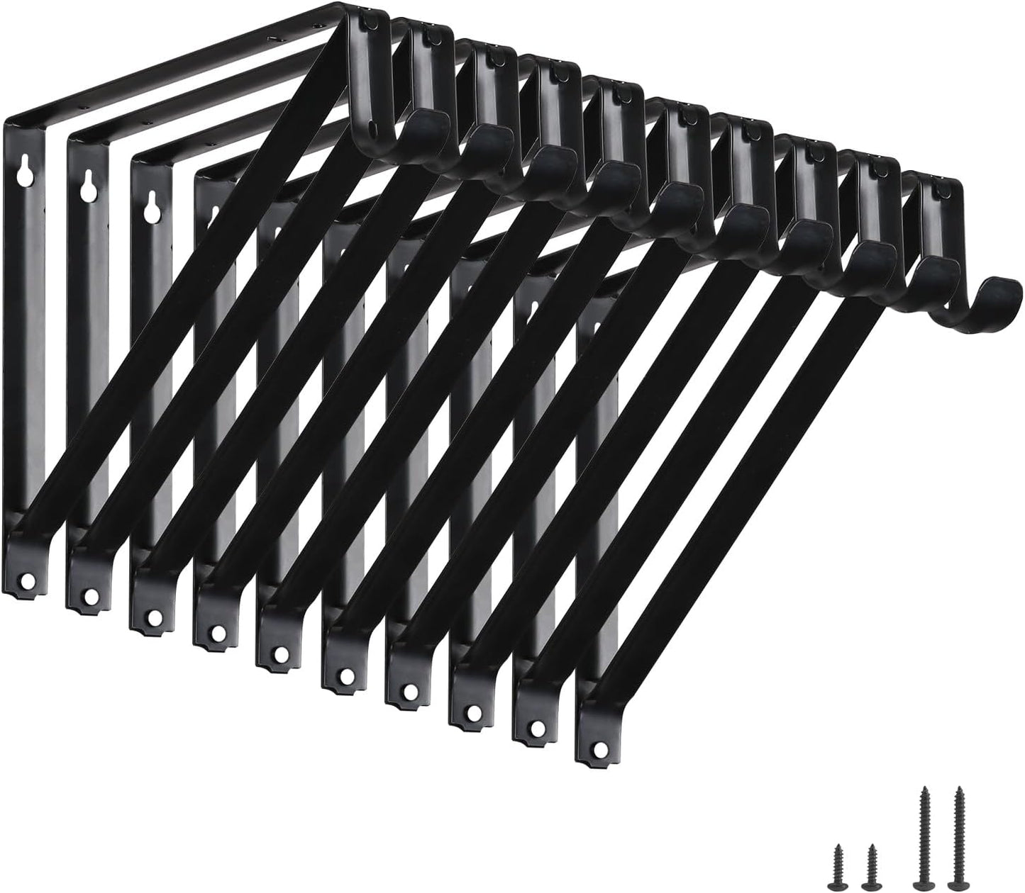 Heavy Duty Closet Shelf Rod Brackets for Maximum Support