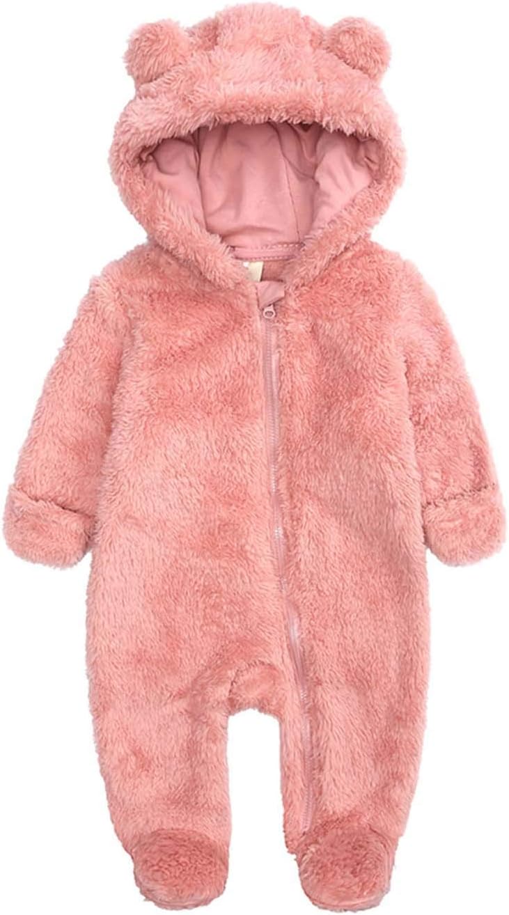 Babymine Cozy Hooded Jumpsuit for Newborns