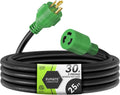 RVMATE 3 Prong 30 Amp Generator Extension Cord 25 ft - Twist Lock