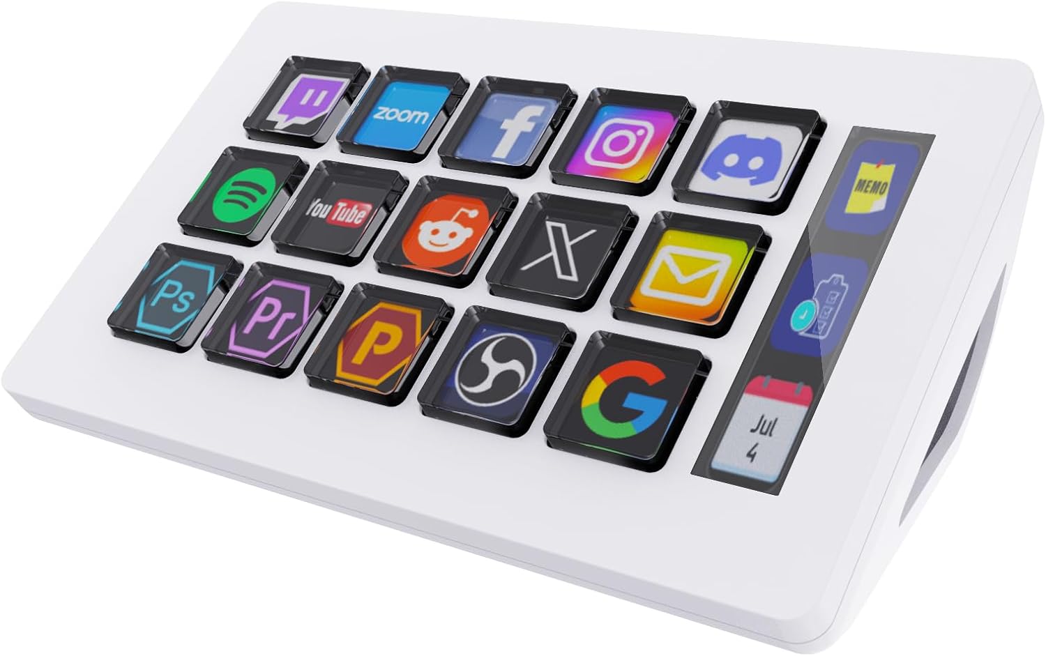 Basicolor Macro Pad Stream Controller with 15 Customizable Keys