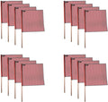 18 in x 18 in Red Warning Flags 16 Pack - DOT Compliant High