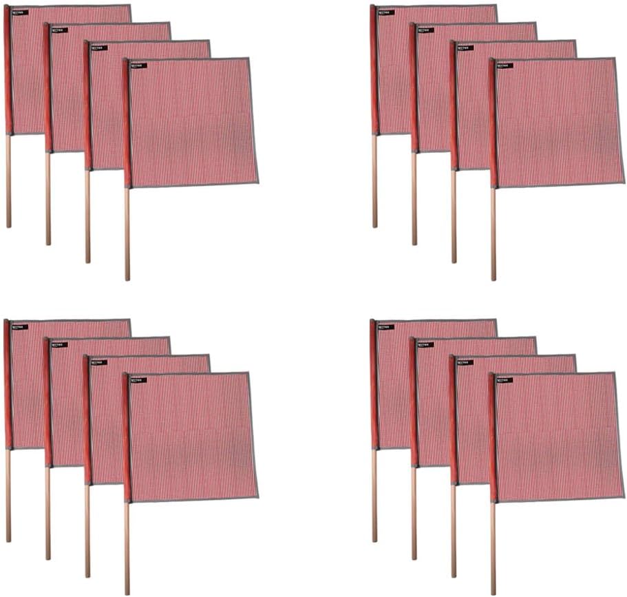 18x18 Red Warning Flags for Trucks - High Visibility Safety Set
