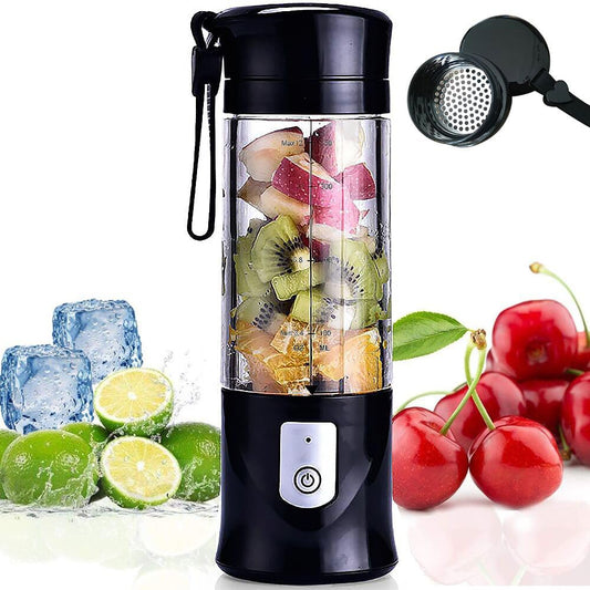 Portable 6-Blade USB Blender: Powerful for On-the-Go!