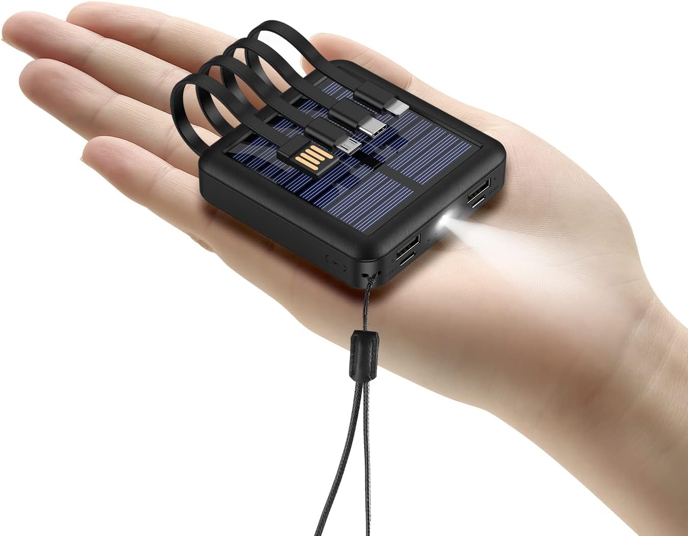 Kelaien Solar Power Bank 12000mAh - Charge Anywhere!