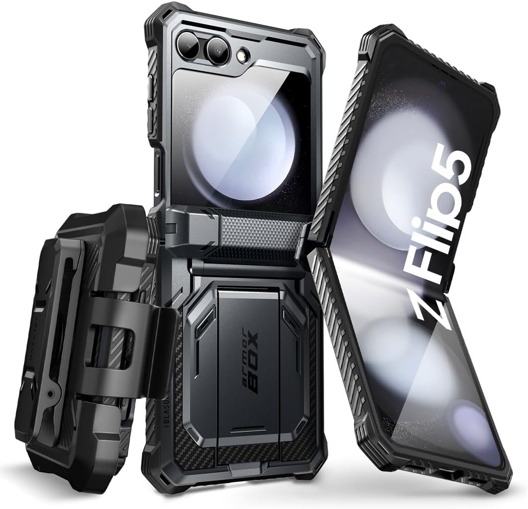i-Blason Galaxy Z Flip 5 Case with Stand and Hinge Protection