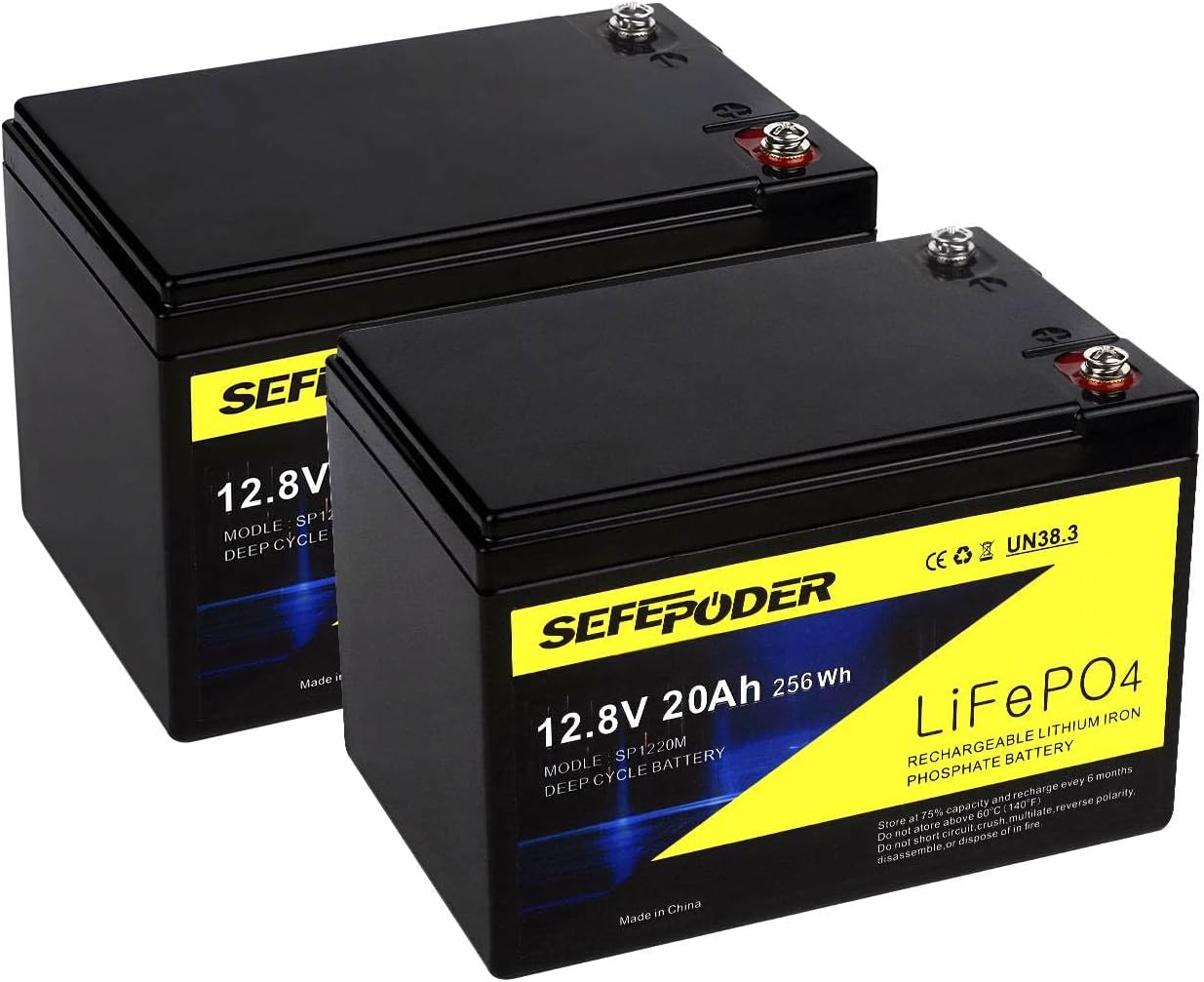 12V 20Ah Lithium LiFePO4 Deep Cycle Battery for Versatile Use