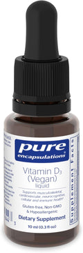 Vitamin D3 Vegan Liquid - PlantBased Daily Support for Bone & Immune