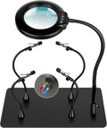Soldering Helping Hands 10X Magnifier with Light and Stand - Stable