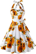 Topdress Womens Vintage Polka Audrey Dress 1950s Halter Retro
