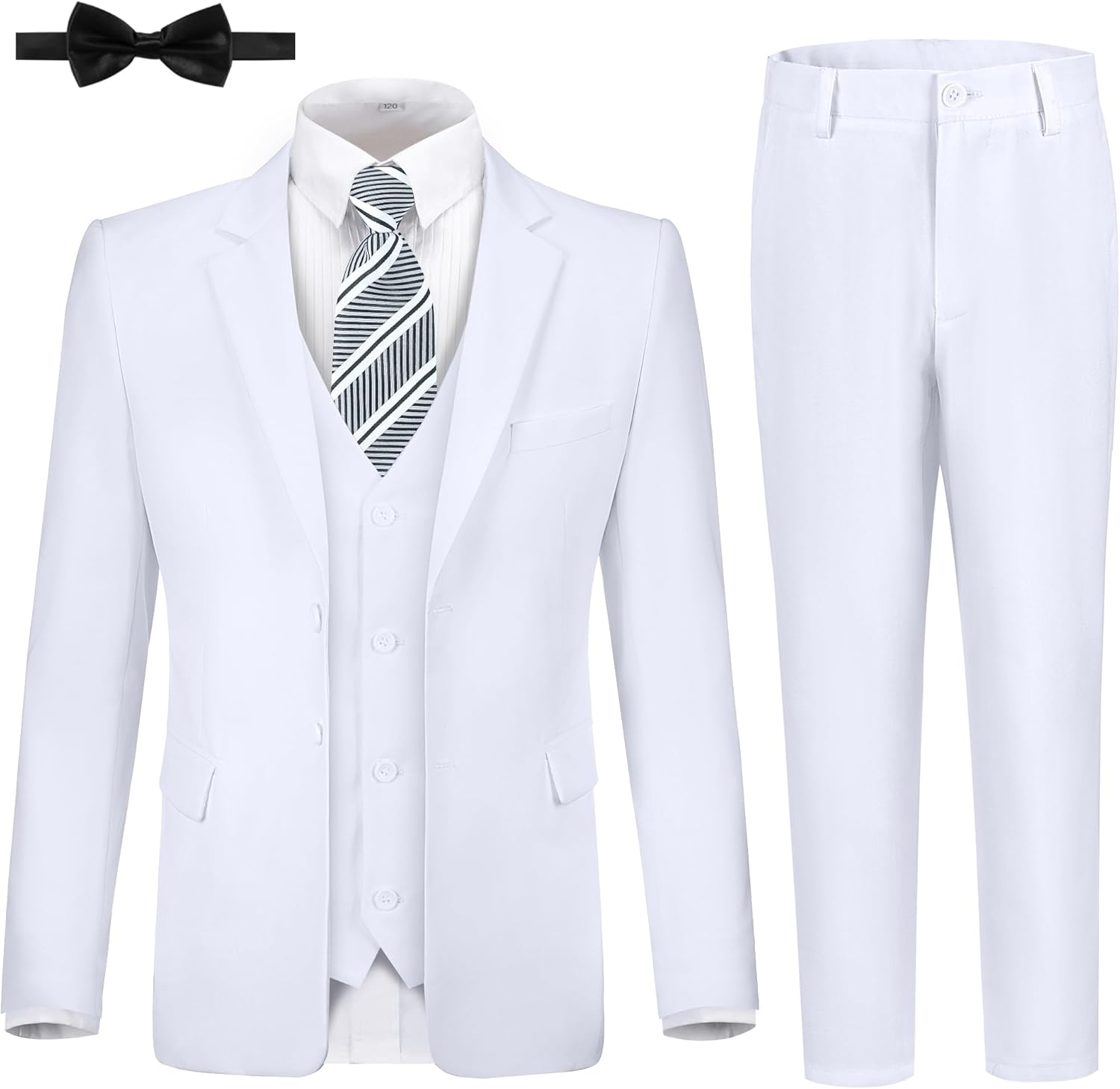 JPF Boy's Formal Suit Set Slim Fit Tuxedo for Weddings & Events