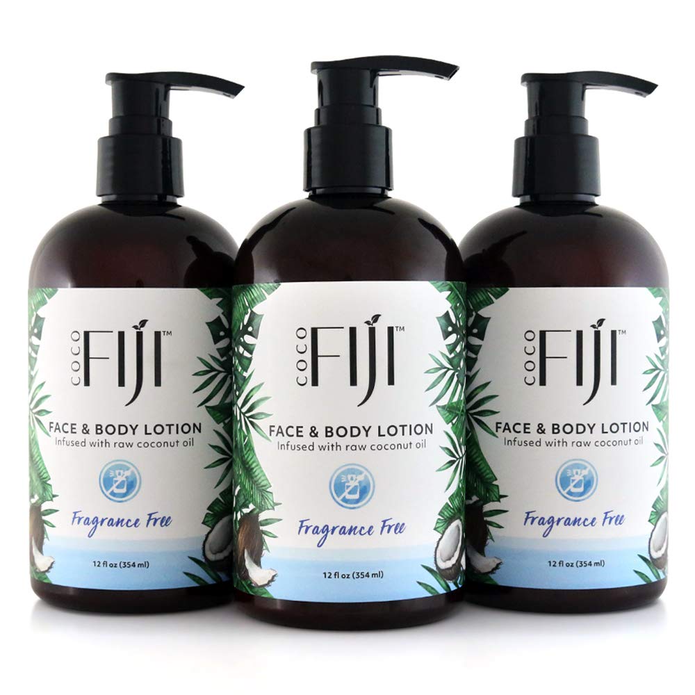 Coco Fiji Face & Body Lotion with Coconut Oil for Dry Skin