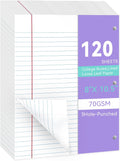 Loose Leaf Paper Wide Ruled Notebook Paper 8in x 10.5in - Clean